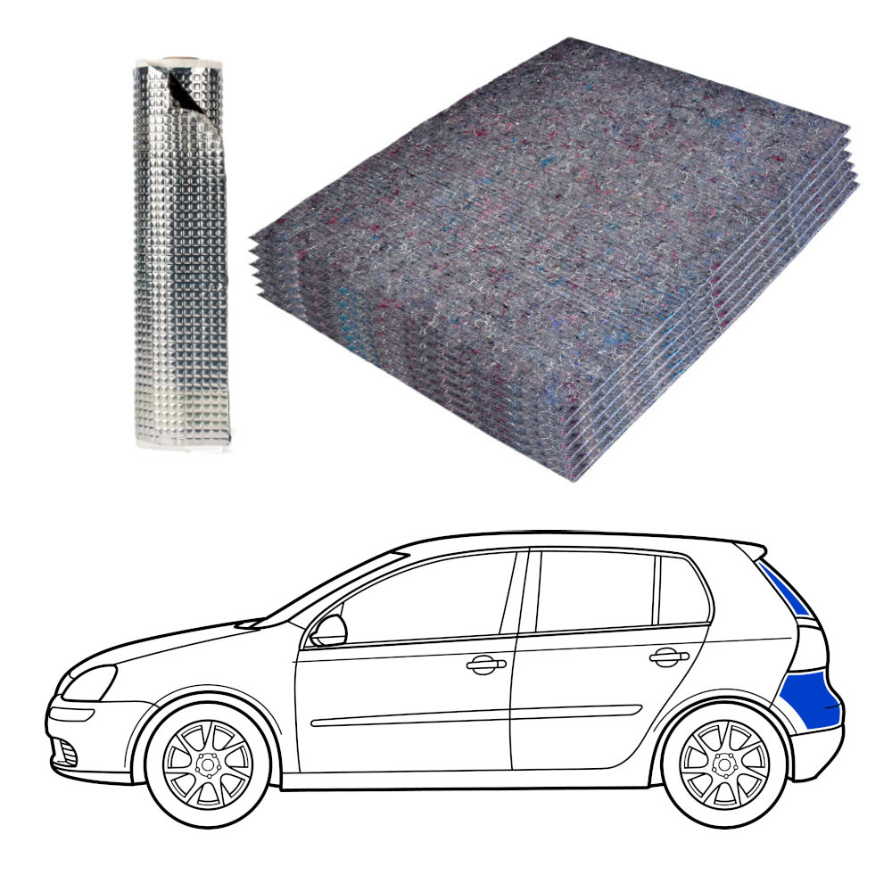 Wygłuszenie do hatchbacka, bagażnik wraz z klapą