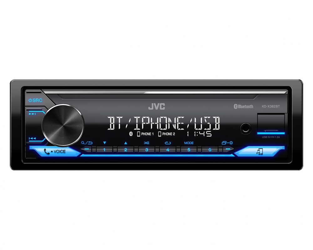 JVC KD-X382BT & głośniki Bass Habit Play, pakiet car audio