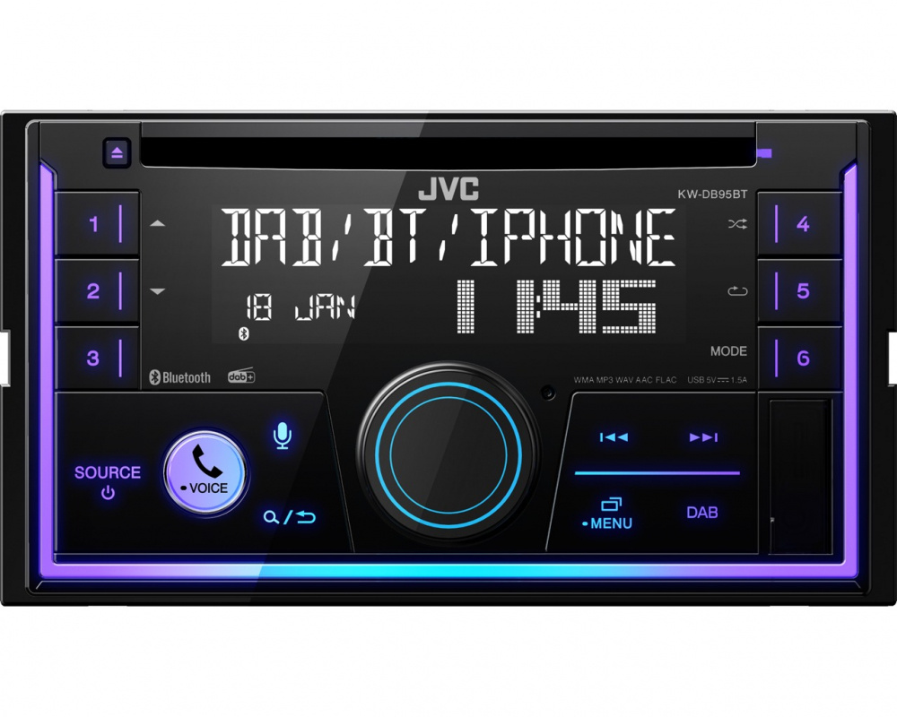 JVC KW-DB95BT & głośniki Bass Habit Play, pakiet car audio
