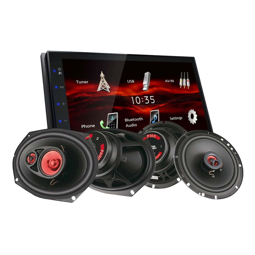 JVC KW-M180BT & głośniki Bass Habit PLAY, pakiet car audio