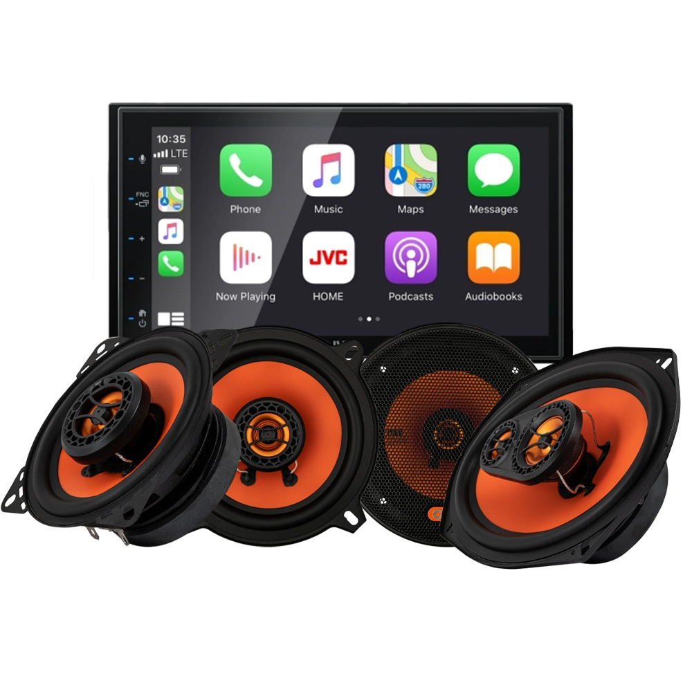 JVC KW-M560BT & głośniki GAS MAD X1, pakiet car audio
