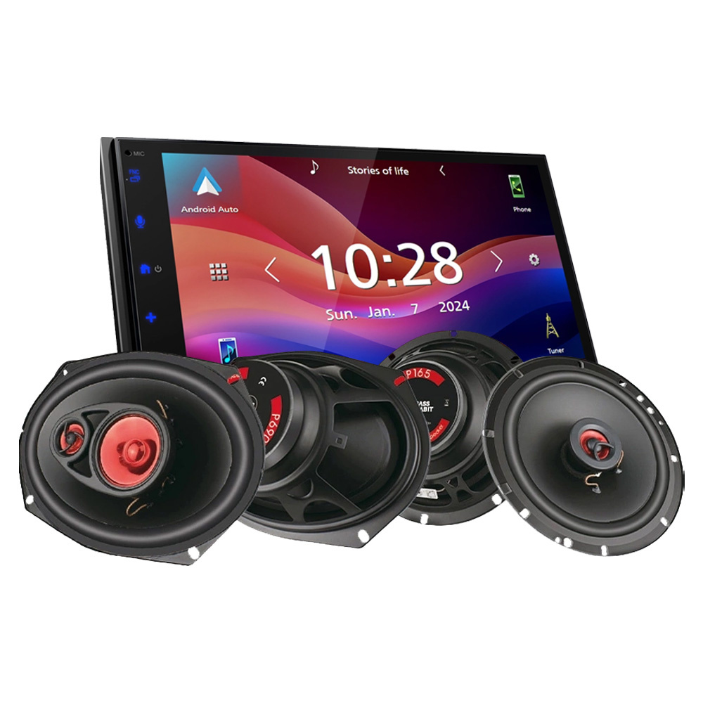JVC KW-M593BT & głośniki Bass Habit PLAY, pakiet car audio