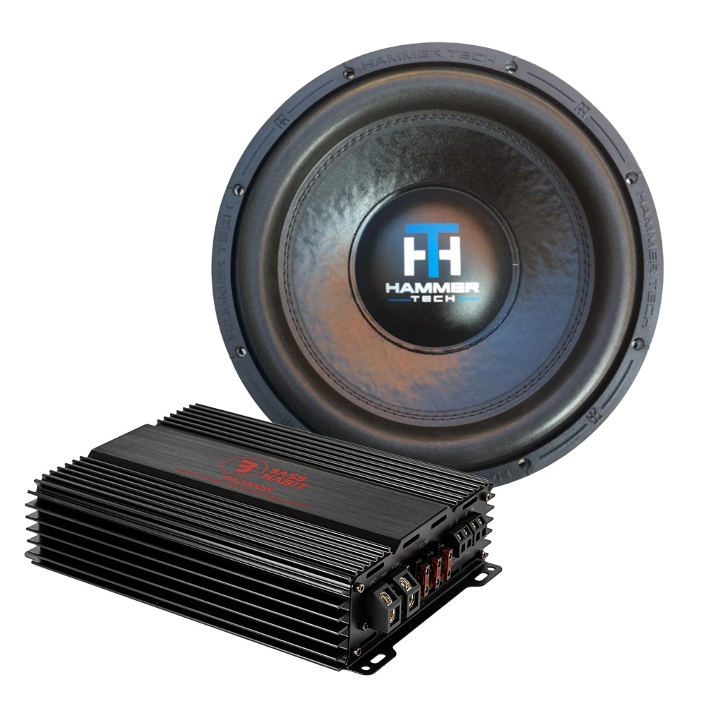 Hammer Tech LCW12V2D4 z Bass Habit RA2000W, pakiet basowy 1x12