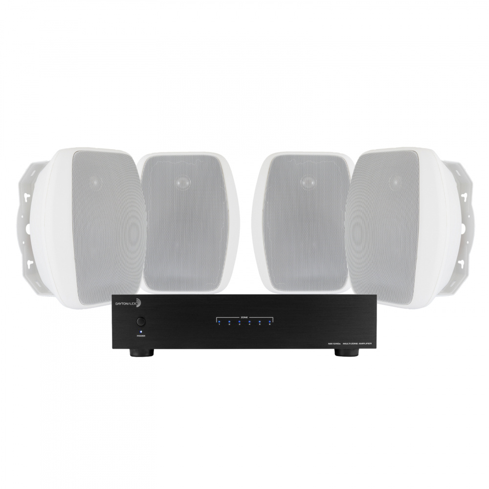 Dayton Audio MA1240 i 2 pary System One OD570 do siłowni lub na taras