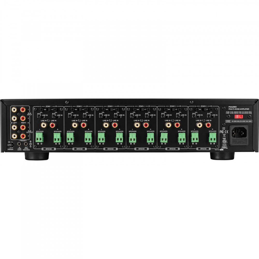 Dayton Audio MA1260 i 2 pary białych głośników zewnętrznych DLS MB6i