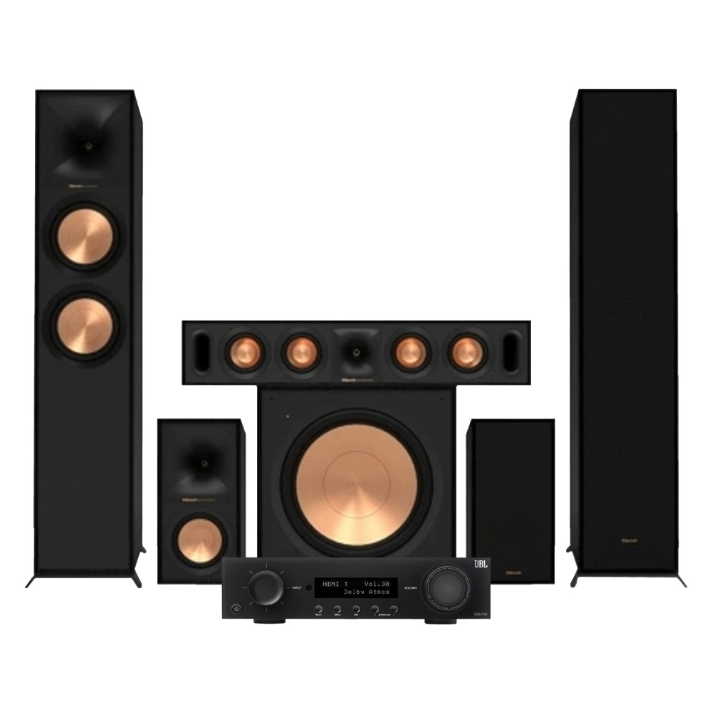 Klipsch R-600F i R-101SW pakiet kina domowego 5.1 z JBL MA710