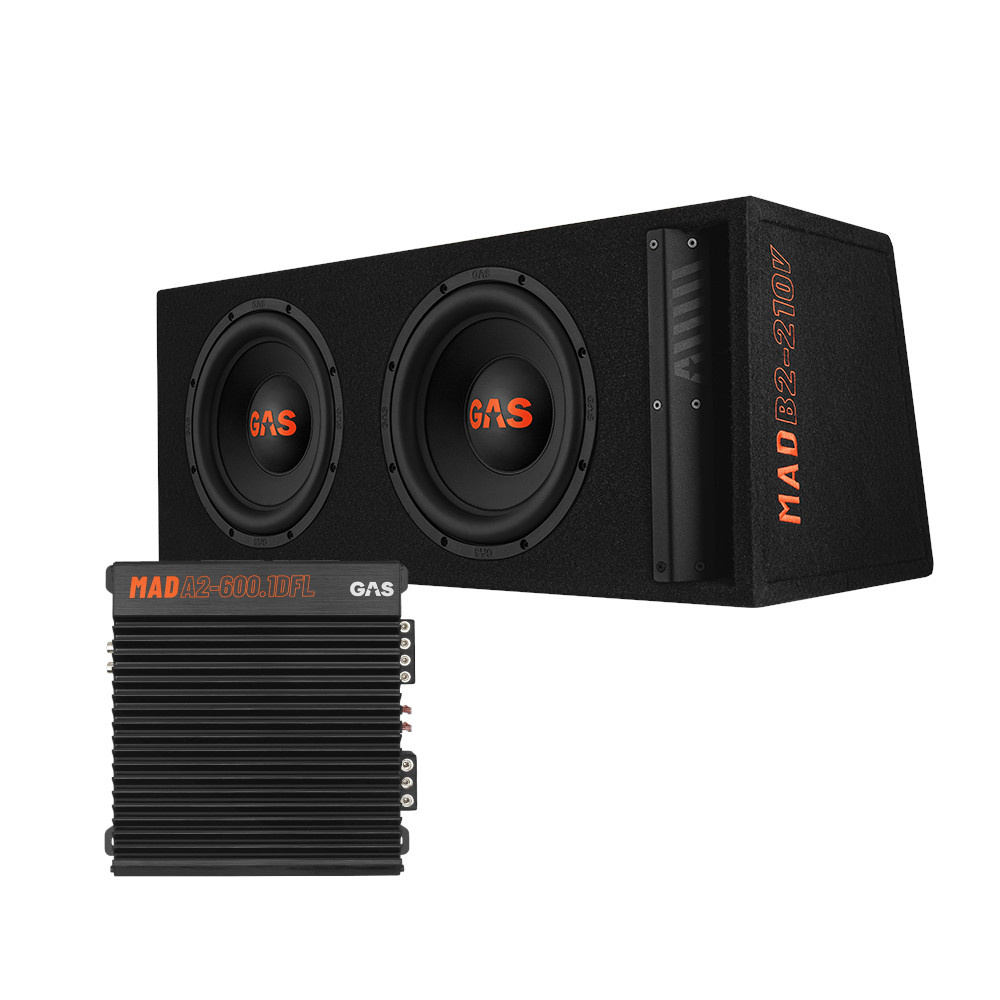 GAS MAD B2-210V 2x10 cali i MAD A2-600.1DFL, zestaw basowy