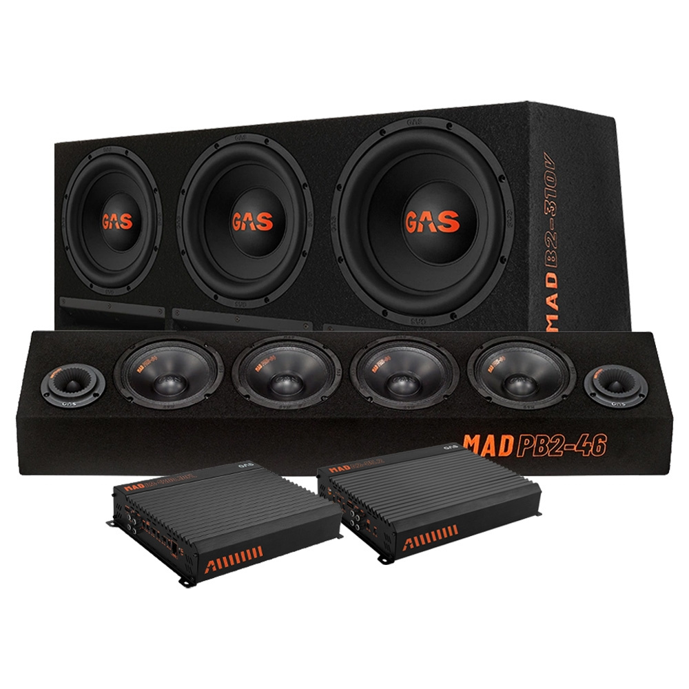 GAS MAD B2-310V z PB2-46 i wzmacniaczem, raggarpakiet