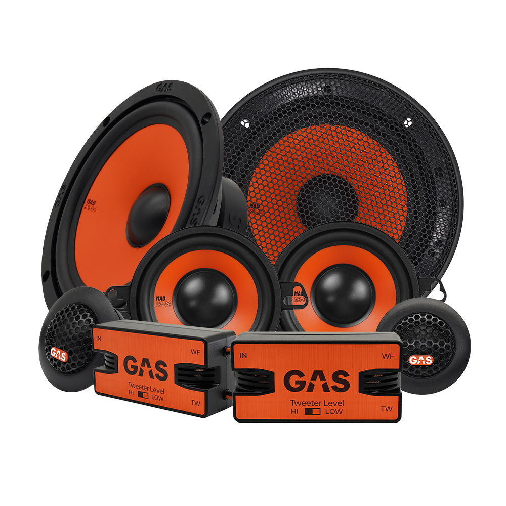 GAS MAD K2-64 i MAD M2-34, 3-drożny zestaw 6.5 cala
