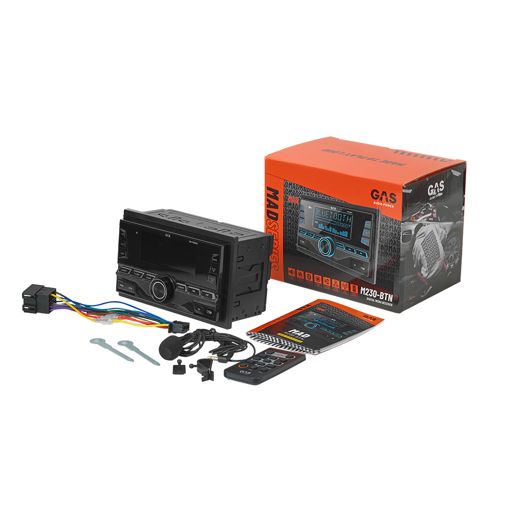 GAS MAD M230-BTN z głośnikami MAD K2/X2, pakiet car audio