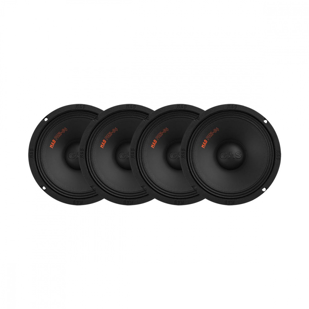 Zestaw 4 szt. GAS MAD PM2-64, rewelacyjne 6,5-calowe midbasy