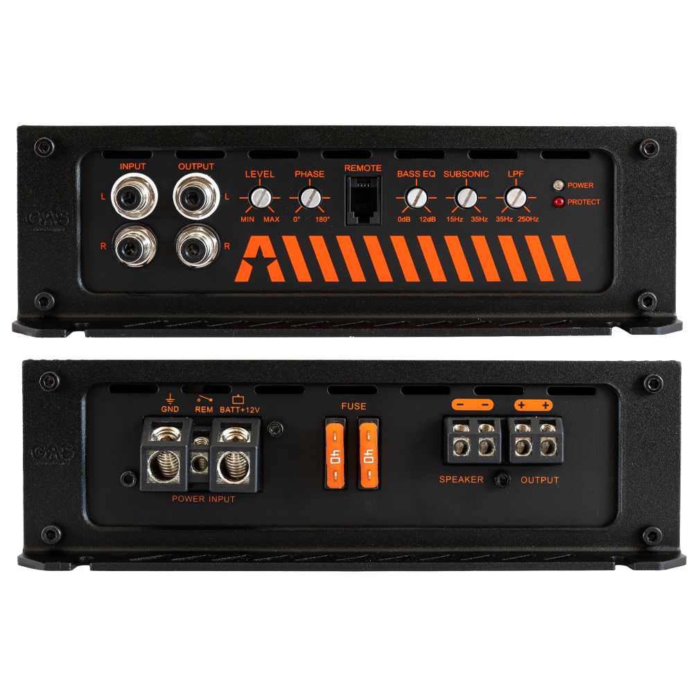 Zestaw 2 szt. GAS MAD S2-8D2 & MAX A2-800.1D, pakiet basowy