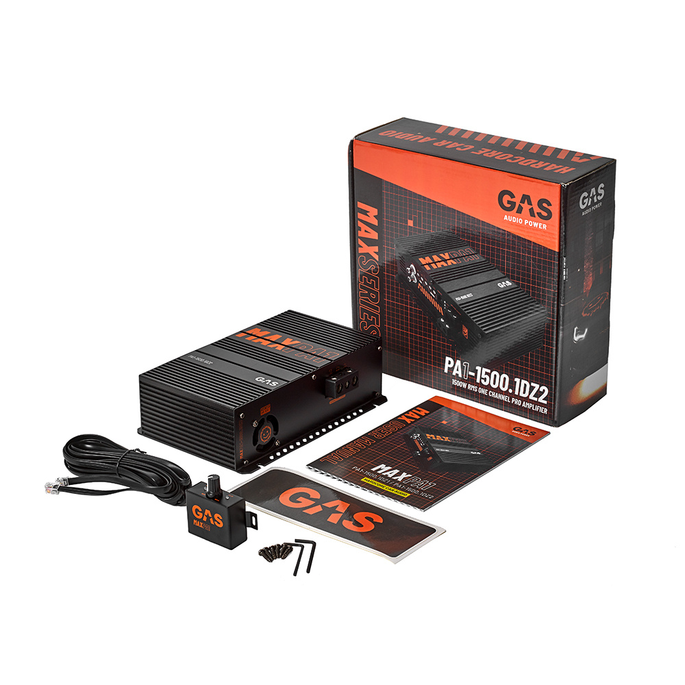 GAS MAD S3-12D2 & MAX PA1-1500.1DZ2, pakiet basowy
