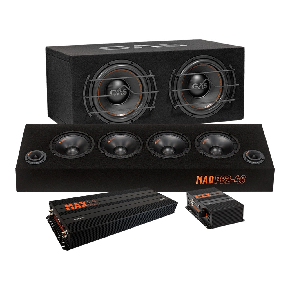 GAS MAX B1-212 raggarpaket z MAD PB2-48 i wzmacniaczem