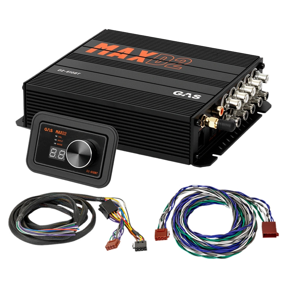 GAS MAX D2-610BT, 10-kanałowy procesor dźwięku/DSP do samochodów z ISO/universal