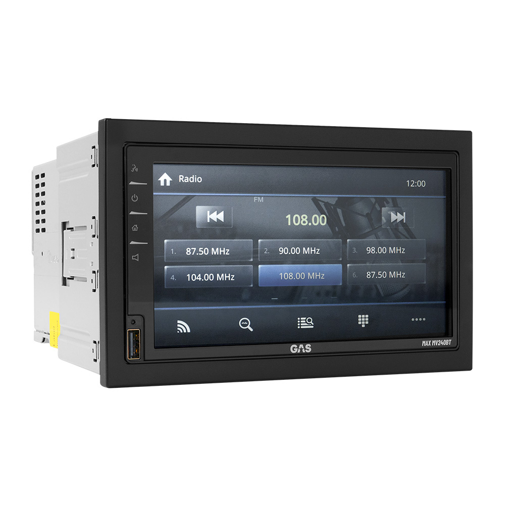 GAS MAX MV240-BT i głośniki Rockford Fosgate Prime, pakiet car audio