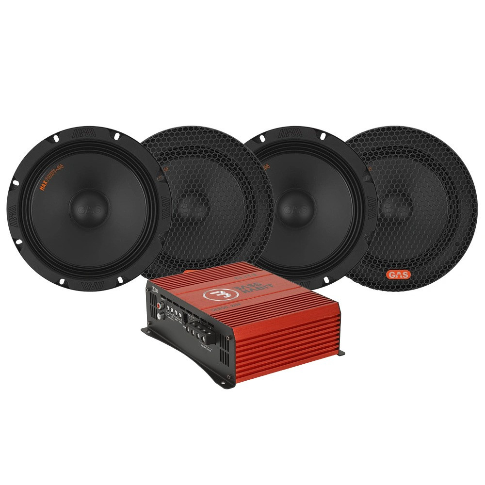 Zestaw 4 szt. GAS MAX PMW1-84 z Bass Habit SPL ELITE 850.2DF, zestaw SPL