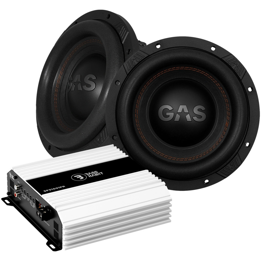 2-pak GAS MAX S1-10D1 z Bass Habit SP31001FR, zestaw basowy 2x10