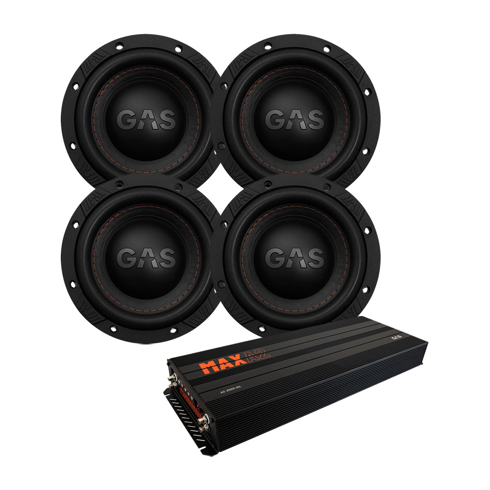4-pak GAS MAX S1-6D1 & MAX A2-2500.1DL, pakiet basowy