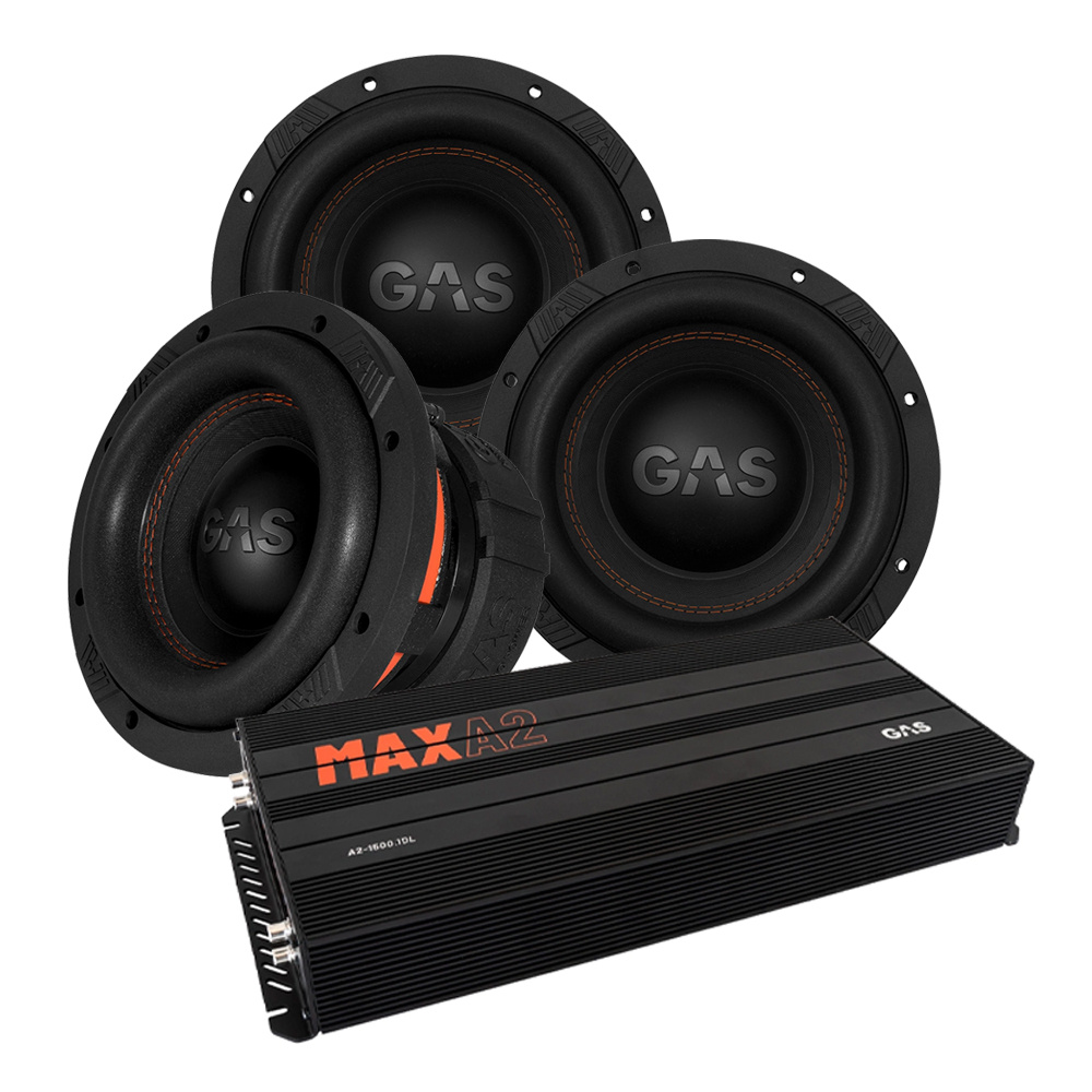 3-pak GAS MAX S1-8D1 & MAX A2-1500.1D, pakiet basowy do amerykanów