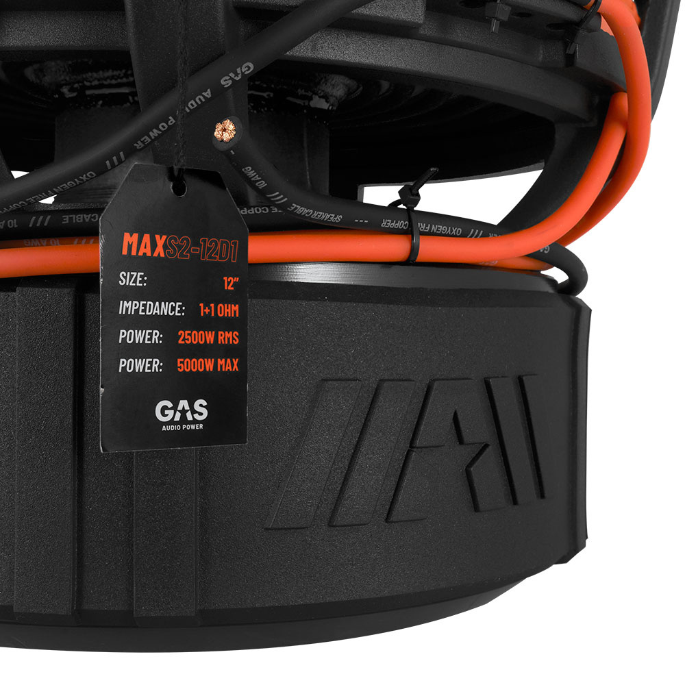 2-pak GAS MAX S2-12D1 & SPL ELITE 5100.1DF, pakiet basowy