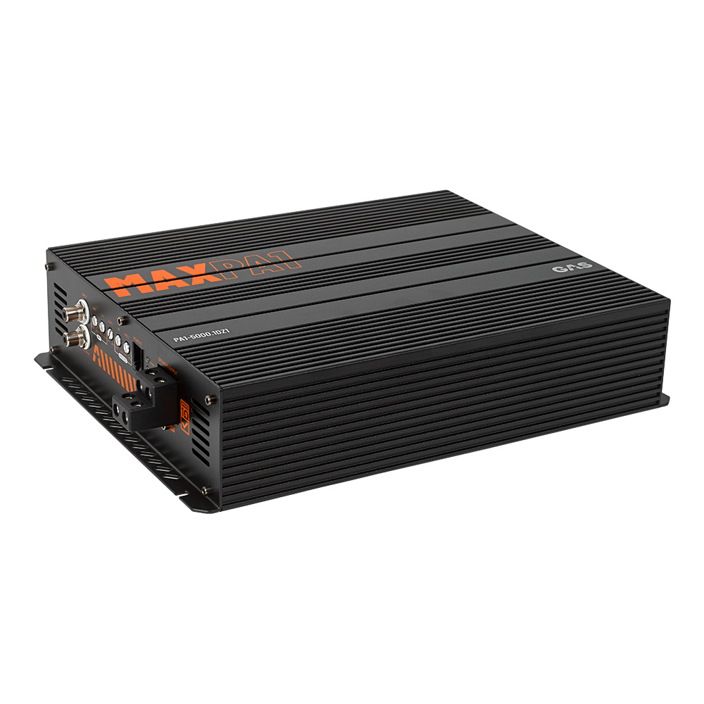 2-pak GAS MAX S2-12D1 w obudowie wentylowanej z MAX PA1-5000.1DZ1, pakiet basowy