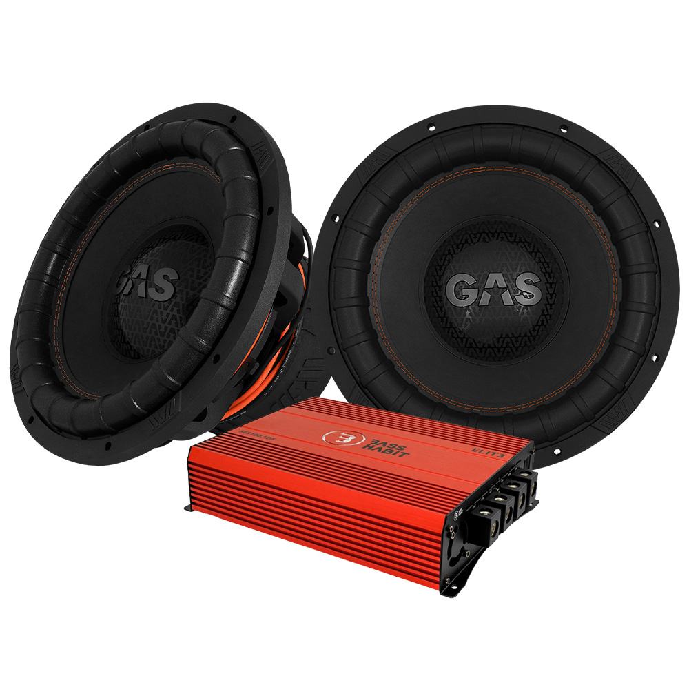 2-pak GAS MAX S2-15D1 & SPL ELITE 5100.1DF, pakiet basowy