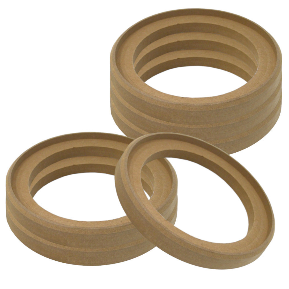 6-pack wpuszczanych pierścieni MDF, 6,5 cala