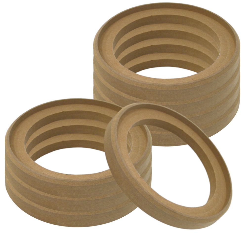 8-pack wpuszczanych pierścieni MDF, 6,5 cala