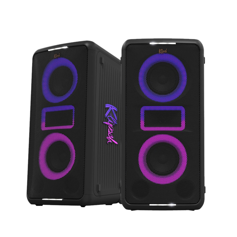 2-pack Klipsch Miami, głośniki imprezowe z mikrofonem i Bluetooth