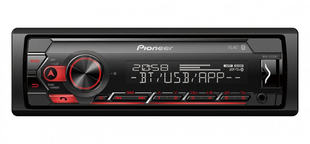 Pioneer MVH-S320BT i głośniki Bass Habit Play