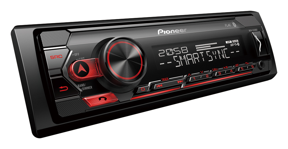 Pioneer MVH-S320BT i głośniki Bass Habit Play
