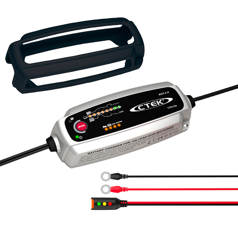 CTEK ładowarka akumulatora MXS 5.0 12v z Bumper 60 i Comfort Indicator Eyelet