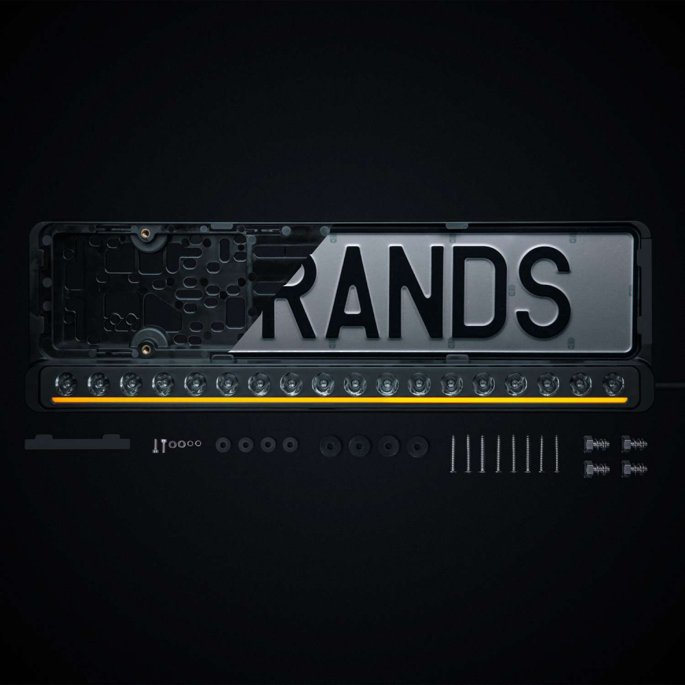 Strands NUUK D-Line LED-rampa z tablicą rejestracyjną 20