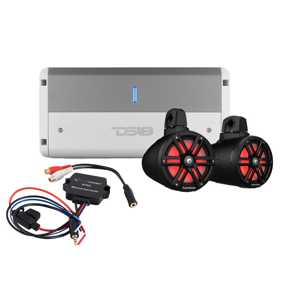 Rockford Fosgate M2WL i NXL-M4 z adapterem BT
