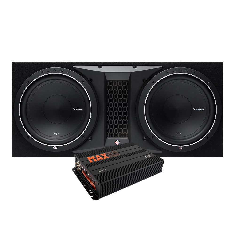 Rockford Fosgate P1-2x12 i GAS MAX A2-800.1D