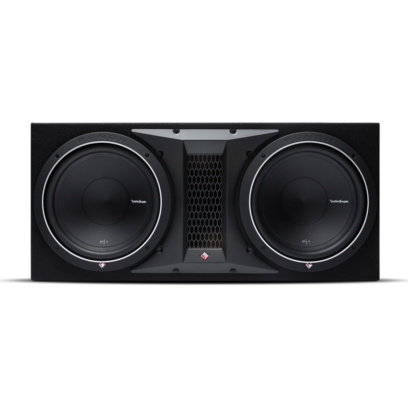 Rockford Fosgate P1-2x12 i Bass Habit Rebel RA1200W, pakiet basowy