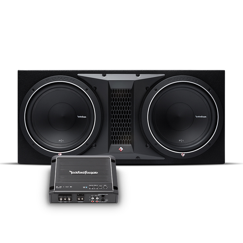 Rockford Fosgate P1-2x12 i Rockford Fosgate R500X1D