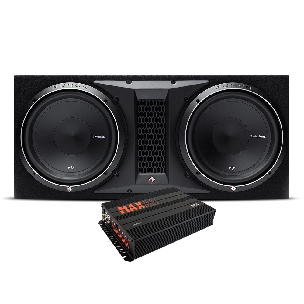 Rockford Fosgate P2-2X12 z MAX A2-800.1D
