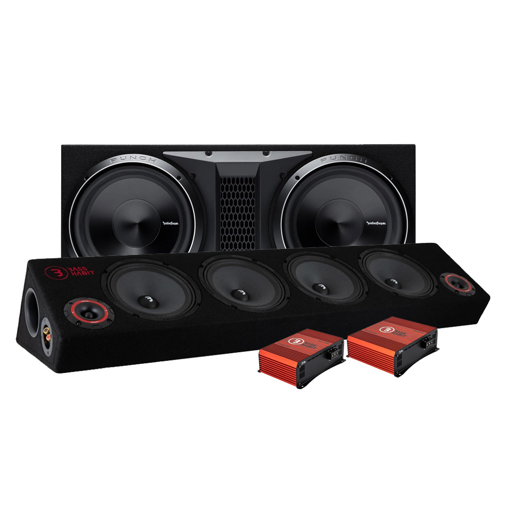 Rockford Fosgate P3-2X12 pakiet raggar z Play SPL84