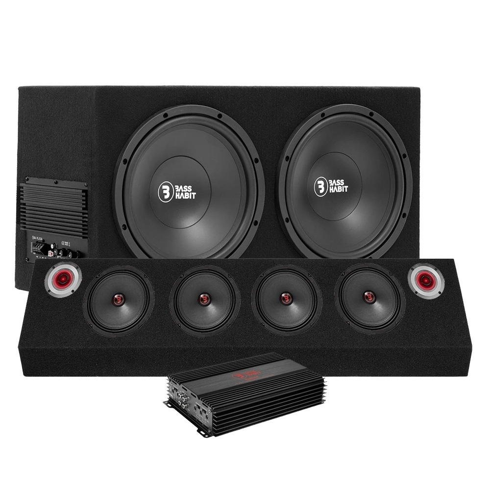 Bass Habit PL212A z deską raggar Rebel i wzmacniaczem