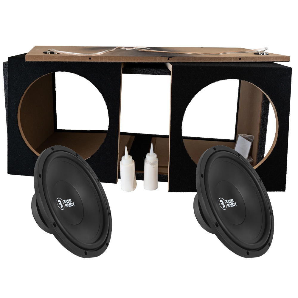 2-pack Bass Habit PL300 w obudowie z RA2000W, pakiet basowy w zestawie do samodzielnego montażu