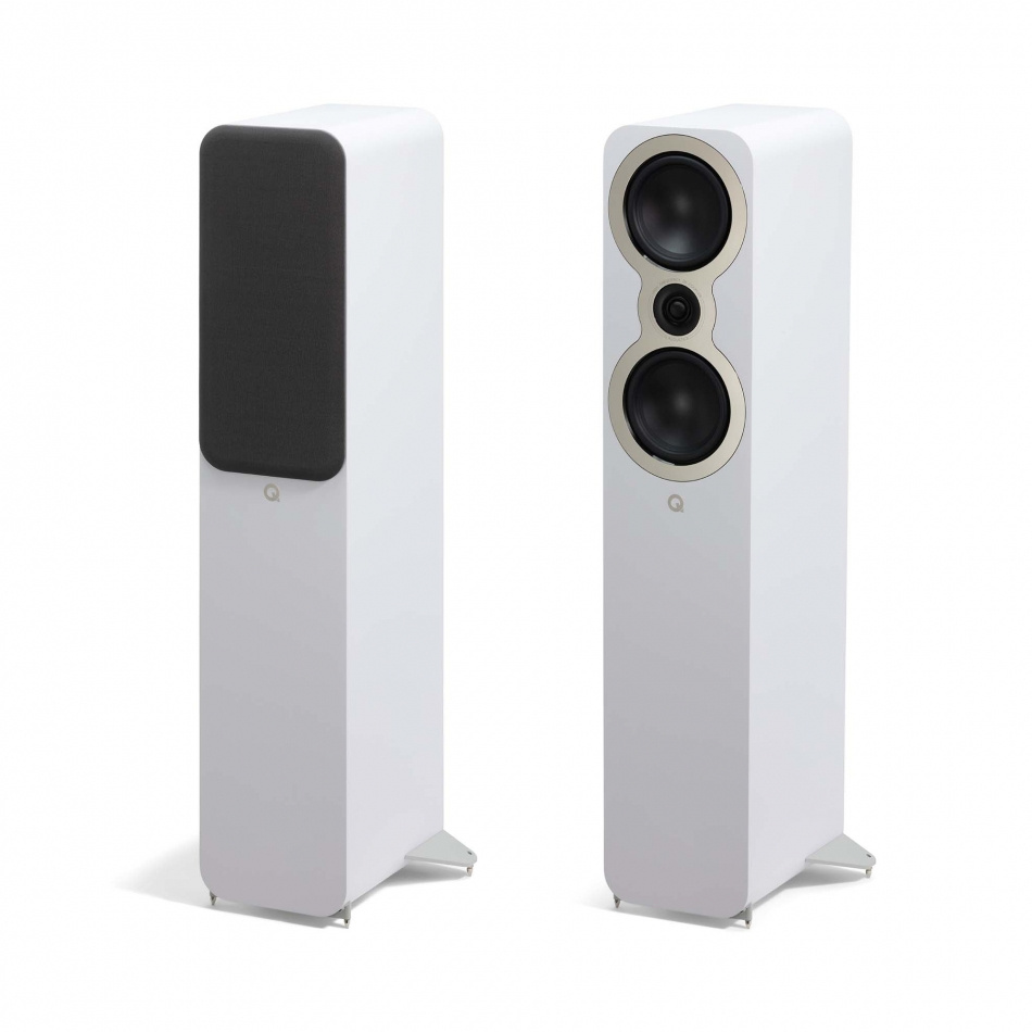 Pakiet głośników Q Acoustics 3050c 5.0 z centralnym i surround, biały