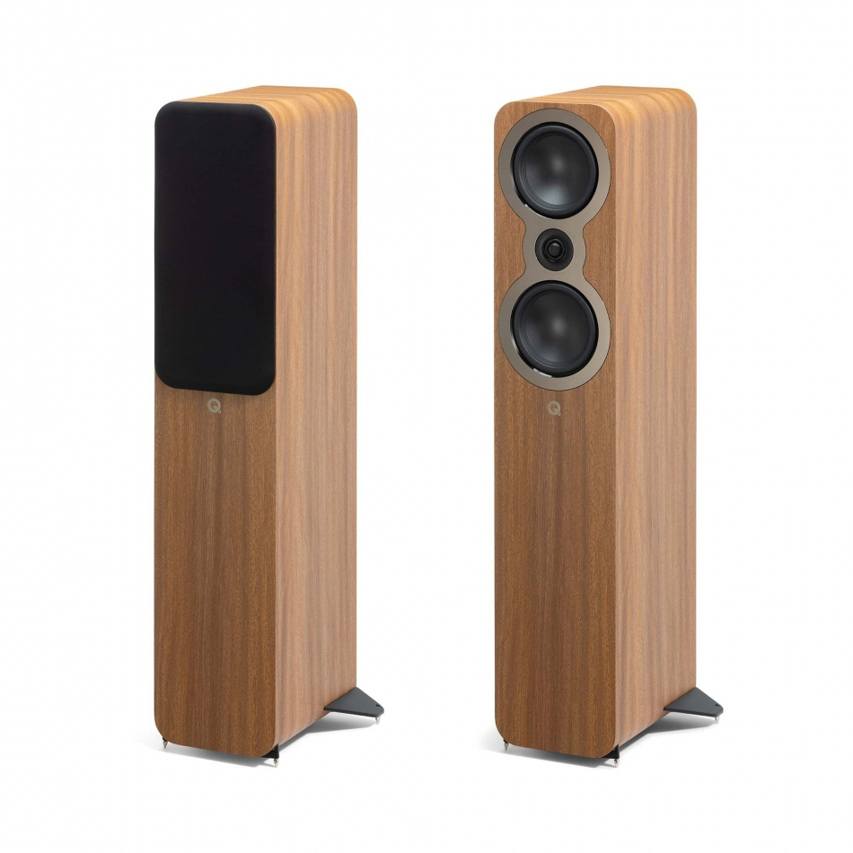 Pakiet głośników Q Acoustics 3050c 5.0 z centralnym i surround, dąb