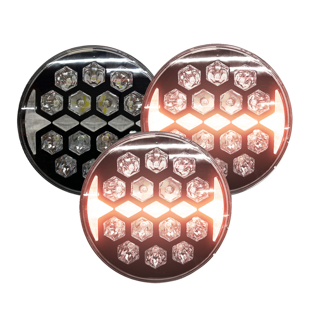 Zestaw 3 szt. NIZLED R140DRL, 9 cali / 22 cm dodatkowe światła z DRL, 140W