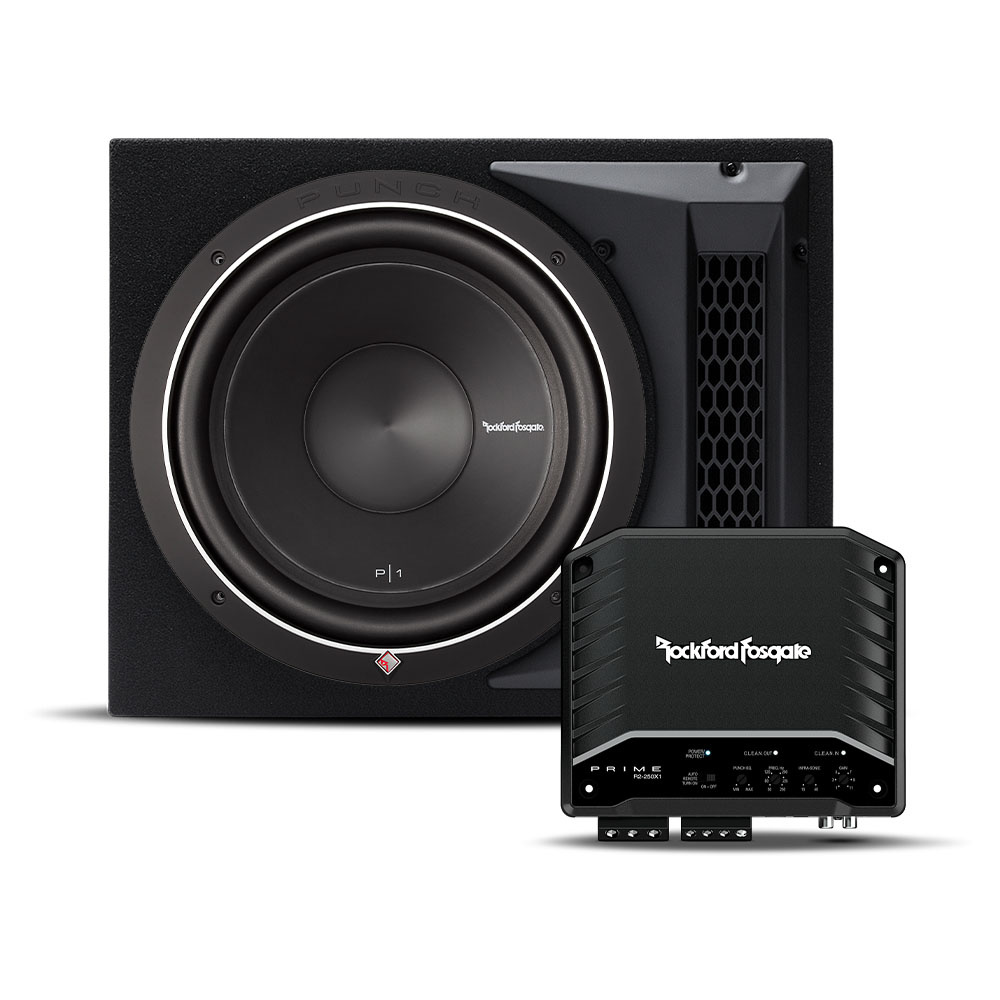 Rockford Fosgate P1-1X12 i R2-250X1, pakiet basowy