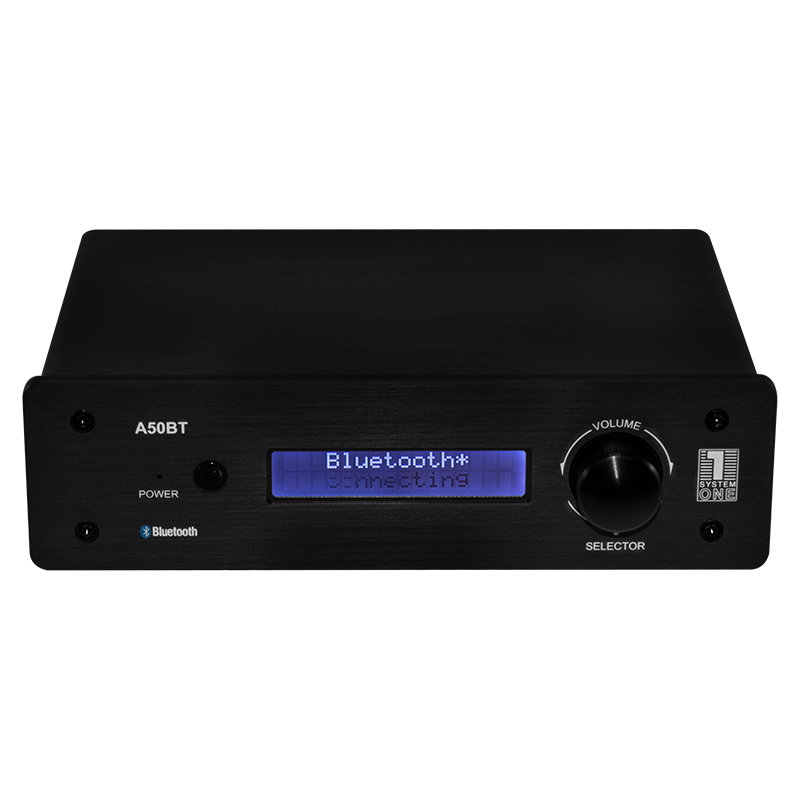 System One A50BT i Klipsch R-40M, zestaw stereo, czarny