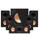 Klipsch R-50M, zestaw głośników 5.1, czarny Klipsch R-50M, zestaw głośników 5.1, czarny