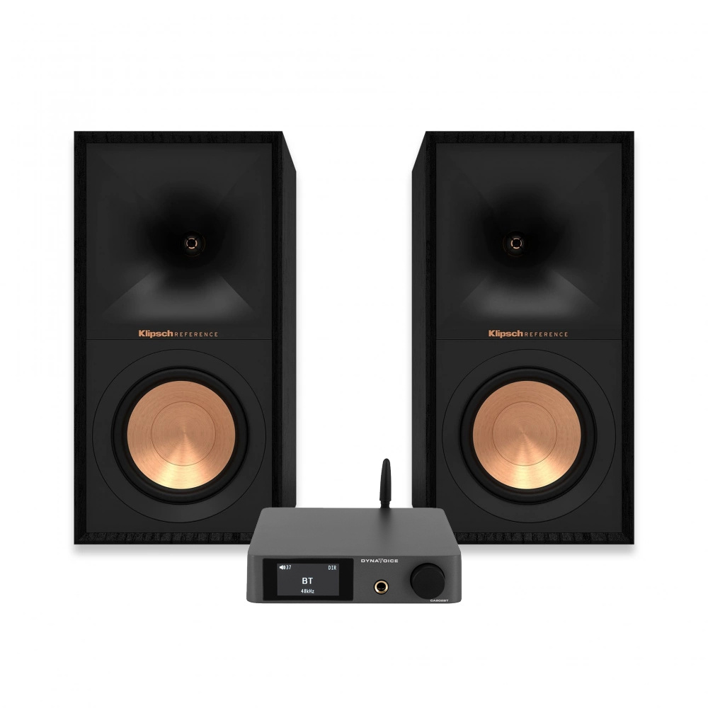 Dynavoice CA802BT i Klipsch R-50M, zestaw stereo, czarny