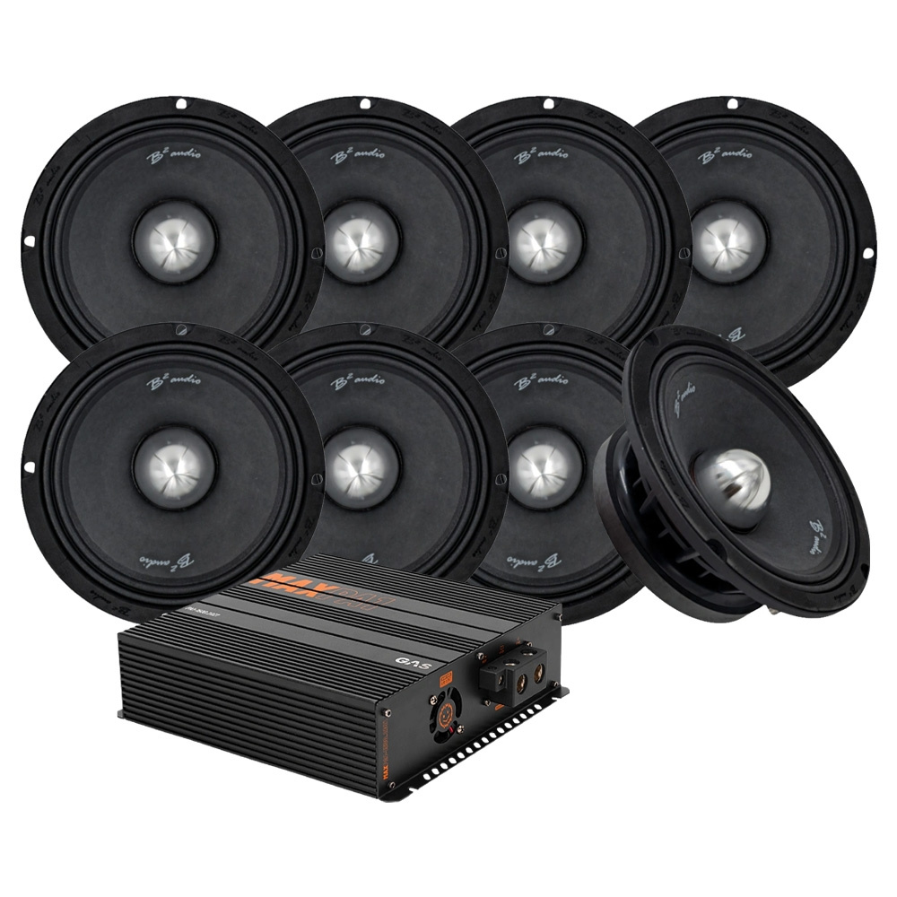 8-pack B2 RAGE8PV3 z MAX PA1-1500.2DZ1, zestaw SPL